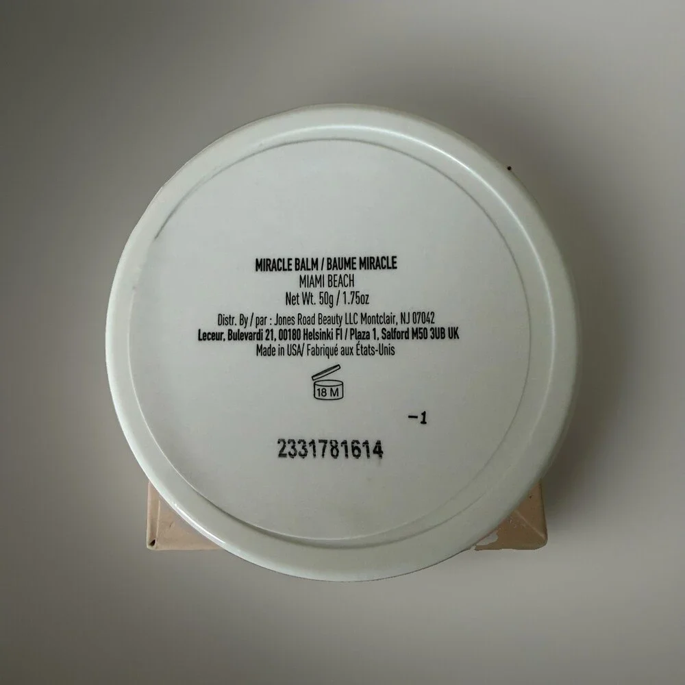 Jones Road Miracle Balm in Miami Beach Shade 1.75 oz